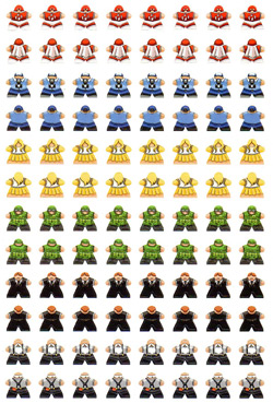 Rampage - Meeple Stickers